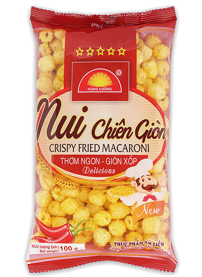 Krokant gebakken macaroni