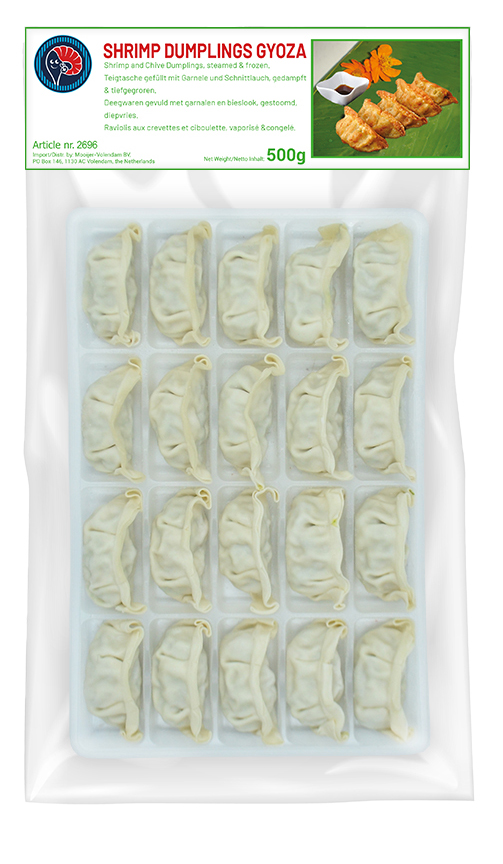 Gyoza Garnalen met Bieslook (Frituren)