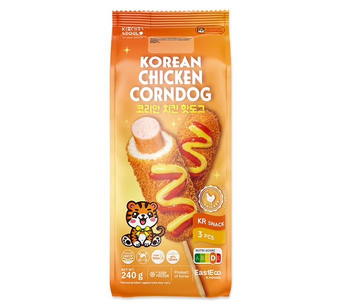 Koreaanse kip corndog