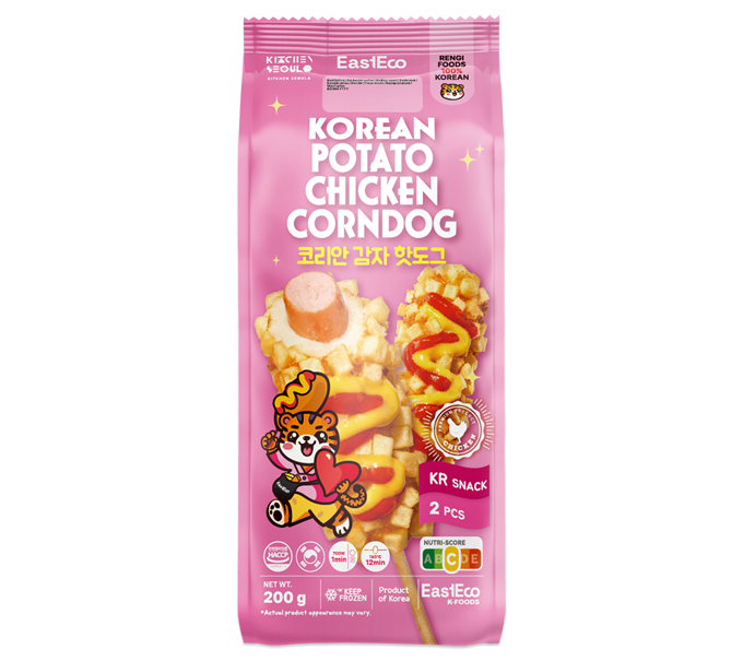 Koreaanse kip corndog aardappel  2 PCS